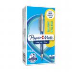 Paper Mate S0767610 Flexgrip Elite Retractable Ball Pen Medium Point 1.4mm Blue Box of 12 30406J
