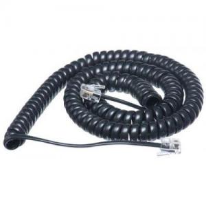 Photos - Other for Computer TITAN Handset Curly Cord 12ft Black 30762J 