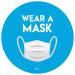 Avery Round COVID-19 Pre-Printed Wear A Mask Poster 31113J