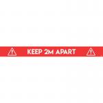 Avery Red COVID-19 Pre-Printed 2m Keep Apart Floor Sticker 31121J