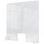 Nobo 1915488 Plexiglass Counter Screen with hole 700 x 850mm 31134J