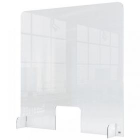 Nobo 1915488 Plexiglass Counter Screen with hole 700 x 850mm 31134J