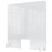 Nobo 1915488 Plexiglass Counter Screen with hole 700 x 850mm 31134J