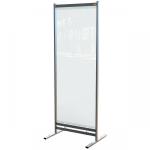 Nobo 1915552 Premium Plus Clear PVC Free Standing Protective Room Divider Screen 780x2060mm 31192J