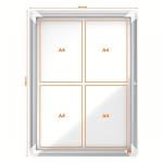 Nobo 1902577 Premium Plus External Glazed Case Magnetic 4 x A4 31262J