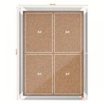 Nobo 1902561 Premium Plus Internal Glazed Case Cork 4 x A4 31276J