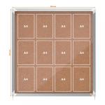 Nobo 1902574 Premium Plus Cork Lockable Notice Board 12xA4 31302J