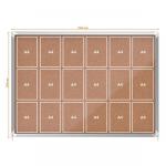 Nobo 1902575 Premium Plus Cork Lockable Notice Board 18xA4 31303J