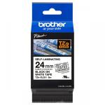 Brother TZESL251 24mm Black on White Self Laminating Tape 31473J