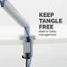 Fellowes 8056401 Platinum Series Single Monitor Arm - Silver 31592J