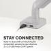 Fellowes 8056401 Platinum Series Single Monitor Arm - Silver 31592J