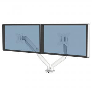 Fellowes 8056301 Platinum Series Dual Monitor Arm - White 31593J