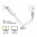 Fellowes 8056301 Platinum Series Dual Monitor Arm - White 31593J