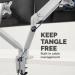 Fellowes 8056501 Platinum Series Dual Monitor Arm - Silver 31594J
