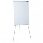 The picture showcases a sleek and modern Dahle Flipchart Easel & Pads set, complete with a sturdy Conference Flip Chart Easel measuring 68x105cm. The easel is adjustable to fit any height and angle, while the pads provide a smooth and clean writing surface. The flip chart easel is accompanied by a set of colorful markers, perfect for any presentation or brainstorming session.
