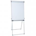 The Dahle Flipchart Easels & Pads is a sturdy and professional-looking easel that stands at 68x105cm. It features a spacious flip chart pad area that allows for easy presentation and note-taking. The sleek and modern design of the easel adds a touch of professionalism to any workspace. The easel is made of high-quality materials that ensure durability and stability, while also being lightweight for easy portability. It is the perfect tool for presentations, conferences, or brainstorming sessions. The compact size and versatile features make it an ideal choice for anyone in need of a reliable and professional flip chart easel.