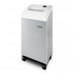 The picture shows a sleek and modern office shredder from Dahle, featuring their Clean Tec technology for efficient shredding. A large feeding tray can handle multiple pages at once, while the cross cut blades ensure secure destruction of sensitive documents.