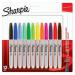 Sharpie 2065404 Permanent Markers 0.9mm Fine Point 12 Assorted Colours 31908J