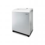 The image shows the sleek and powerful Dahle Large Office Shredder. Its black and silver design exudes professionalism and security. The bright display screen and multiple buttons indicate advanced functionality. The shredder has a micro cut feature and is labeled as Top Secret for maximum confidentiality.