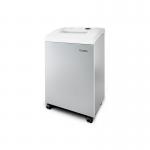 The image shows a sleek and modern Dahle Large Office Shredder with the model number 706. The shredder has a top secret level P-7 micro cut feature and Clean Tec technology. It is designed to efficiently shred sensitive documents.