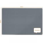 Nobo 1915199 Premium Plus Grey Felt Notice Board 1800x1200mm 32044J