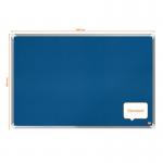 Nobo 1915188 Premium Plus Blue Felt Notice Board 900x600mm 32051J