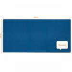 Nobo 1915193 Premium Plus Blue Felt Notice Board 2400x1200mm 32056J