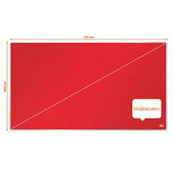 Cheap Stationery Supply of Nobo 1915419 Impression Pro 710x400mm Widescreen Red Felt Notice Board 32306J Office Statationery