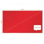 Nobo 1915420 Impression Pro 890x500mm Widescreen Red Felt Notice Board 32307J