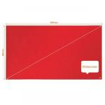 Nobo 1915421 Impression Pro 1220x690mm Widescreen Red Felt Notice Board 32308J