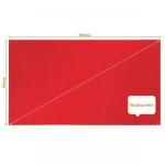 Nobo 1915422 Impression Pro 1550x870mm Widescreen Red Felt Notice Board 32309J