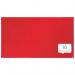 Nobo 1915422 Impression Pro 1550x870mm Widescreen Red Felt Notice Board 32309J