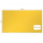 Nobo 1915433 Impression Pro 1880x1060mm Widescreen Yellow Felt Notice Board 32320J