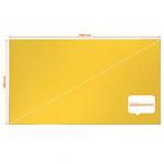 Nobo 1915433 Impression Pro 1880x1060mm Widescreen Yellow Felt Notice Board 32320J