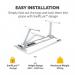Fellowes Levado Height Adjustable Desk (Base Only) - White 32363J