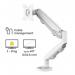 Fellowes 9683201 Eppa Single Monitor Arm - White 32371J