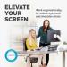 Fellowes 9683201 Eppa Single Monitor Arm - White 32371J