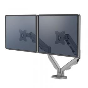 Fellowes 9683301 Eppa Dual Monitor Arm - Silver 32372J