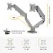 Fellowes 9683301 Eppa Dual Monitor Arm - Silver 32372J