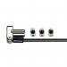 Kensington K62318WW Universal 3-in-1 Keyed Laptop Lock 32485J