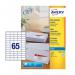 Avery L7651-100 Mini Address Labels 100 sheets - 65 Labels per Sheet 32552J