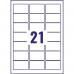 Avery J8160-100 QuickDry Address Labels 100 sheets - 21 Labels per Sheet 32553J