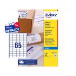 Avery J8651-100 QuickDry Mini Address Labels 100 sheets - 65 Labels per Sheet 32555J