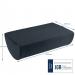 Leitz Ergo Cosy Desk Foot Rest Velvet Grey 32686J