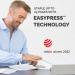 Fellowes LX840 25 Sheet Half Strip Easy Press Stapler - White 32704J