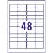 Avery L6113-20 Anti-Tamper Labels 20 sheets - 48 Labels per Sheet 32727J