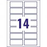 Avery L7063-20 Resistant Labels 20 sheets - 14 Labels per Sheet 32737J