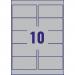 Avery L6012-20 Resistant Labels 20 sheets - 10 Labels per Sheet 32742J