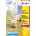 Avery L7784-25 Crystal Clear Labels 25 sheets - 1 label per sheet 32803J