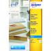 Avery J8565-25 Clear Parcel Labels 25 sheets - 8 Labels per Sheet 32804J